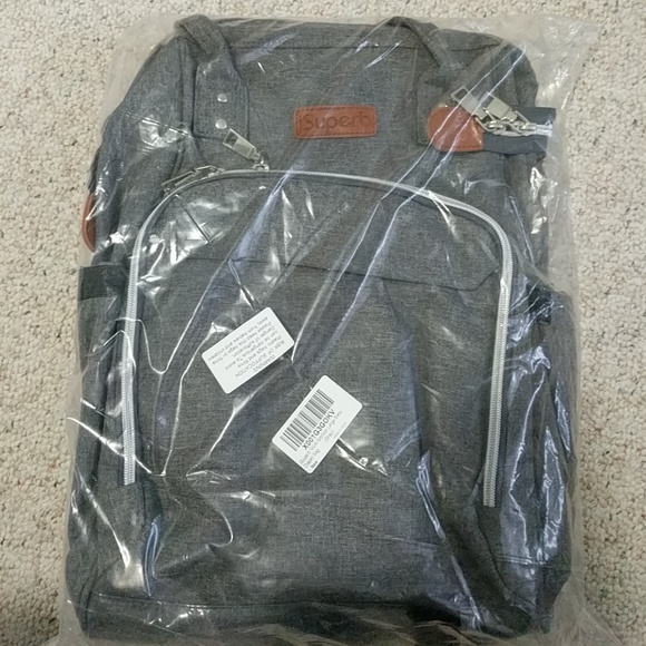 Grey diaper bag backpack - Picture 7 of 7